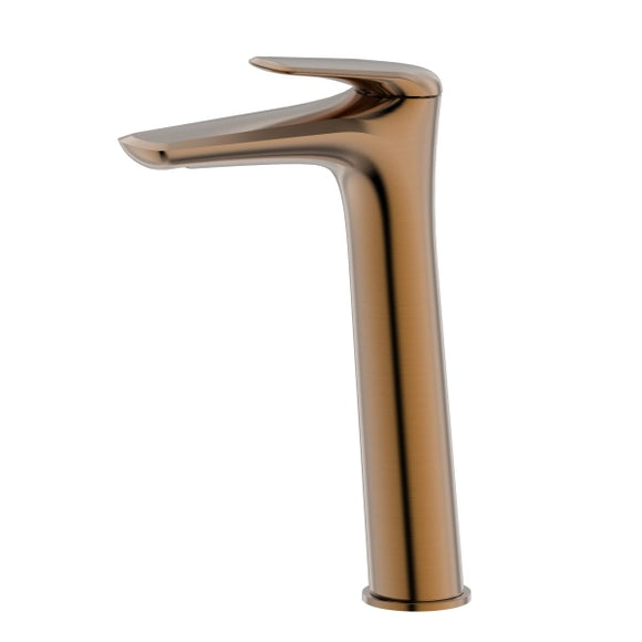 Betina Tall Vessel Basin Mixer Brushed Bronze