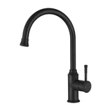 MON004BK Montpellier Gooseneck Sink Mixer Matt Black