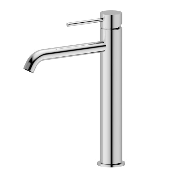 Monika Curved Outlet Tall Vessel Basin Mixer Chrome