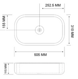 Newform Rounded Rectangle Concrete Vessel Basin