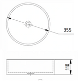 Newform Baby Round Vessel Concrete Basin