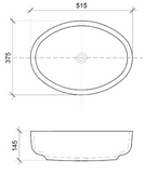 Newform Grand Oval Vessel Concrete Basin