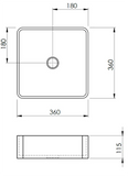 Newform Rounded Square Concrete Vessel Basin