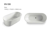 Annabella 1500mm Freestanding Acrylic Bath - Timeless Bathroom Supplies
