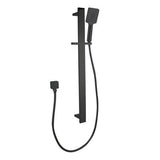 Bellino Matte Black Square Rail Shower - Timeless Bathroom Supplies